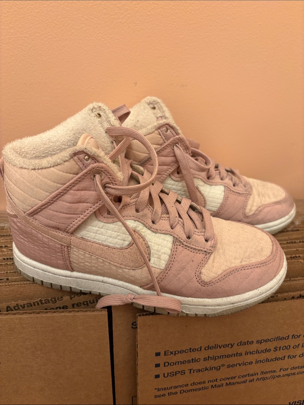 Dunk High Next Nature "Toasty - Pink Oxford" sneakers - Picture 8 of 9